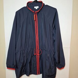 J.Jill Fit Navy and Red Women's Jacket Active Wear XL